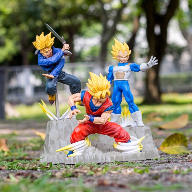 &lt;Có đế&gt; Mô hình figure Super Saiyan - Vegeta - Trunks trong Dragon ball