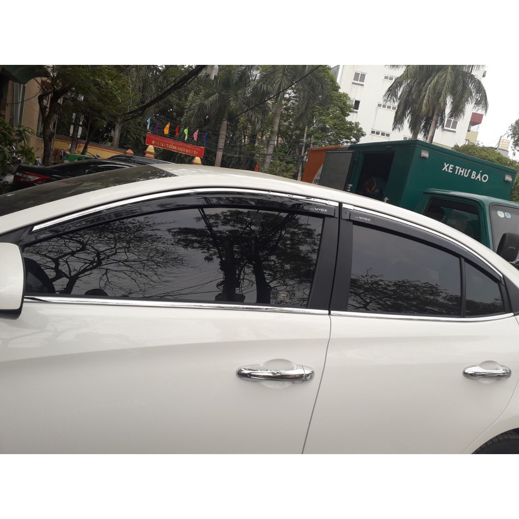 Bộ ốp nẹp viền chân kính Xe Toyota Vios form 2018 đến 2021