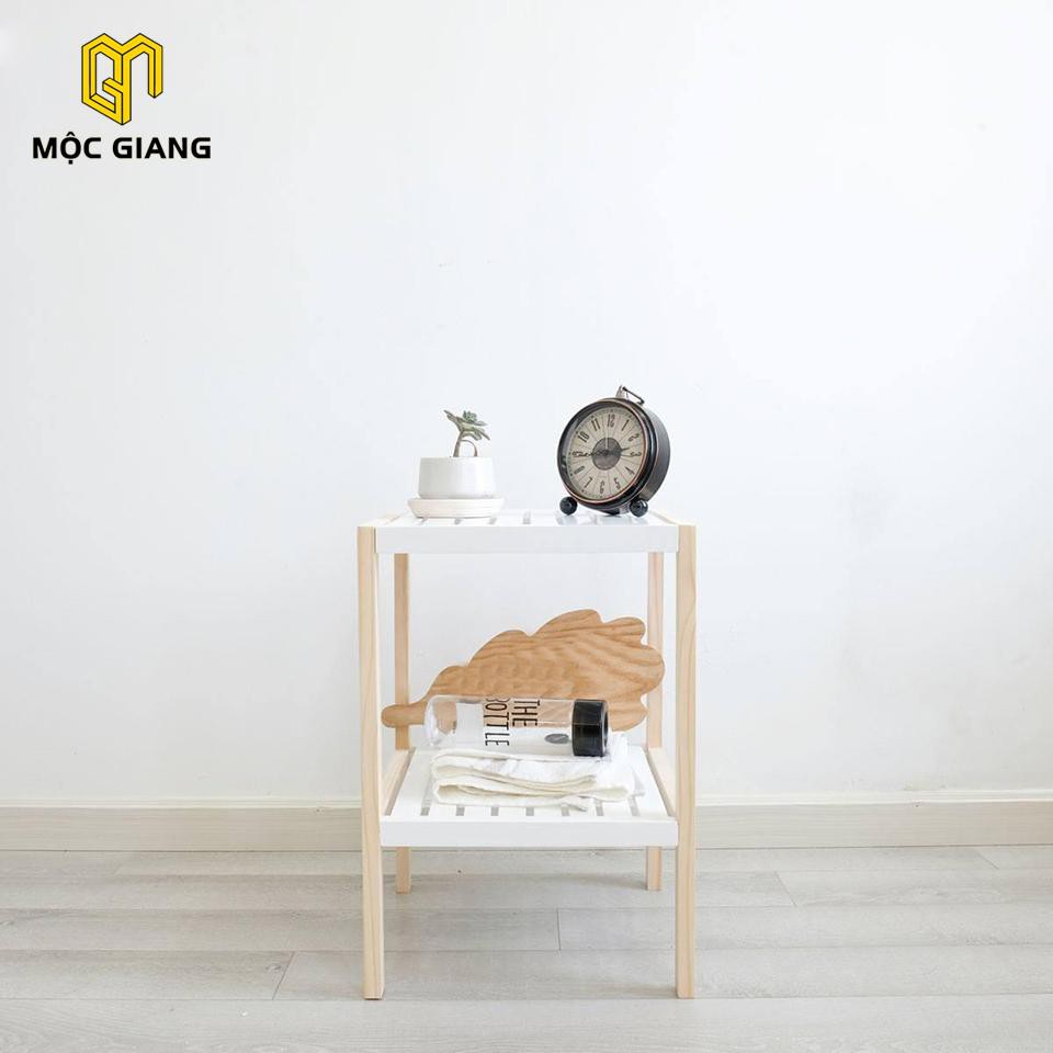 Kệ Vuông 2 Tầng Phối Màu Cực Đẹp - Chất Liệu Gỗ Thông Nhập Khẩu Nguyên Khối | BigBuy360 - bigbuy360.vn