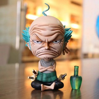 Đồ chơi mô hình lão già đầu hói Roronoa Zoro trong phim hoạt hình one piece bằng PVC độc đáo vui nhộn
