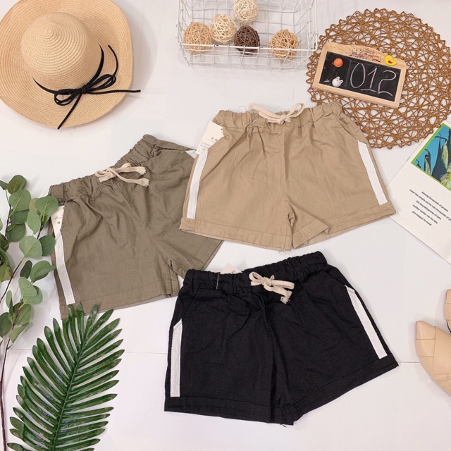 Short viền 1 sọc, có dây rút eo Lovi