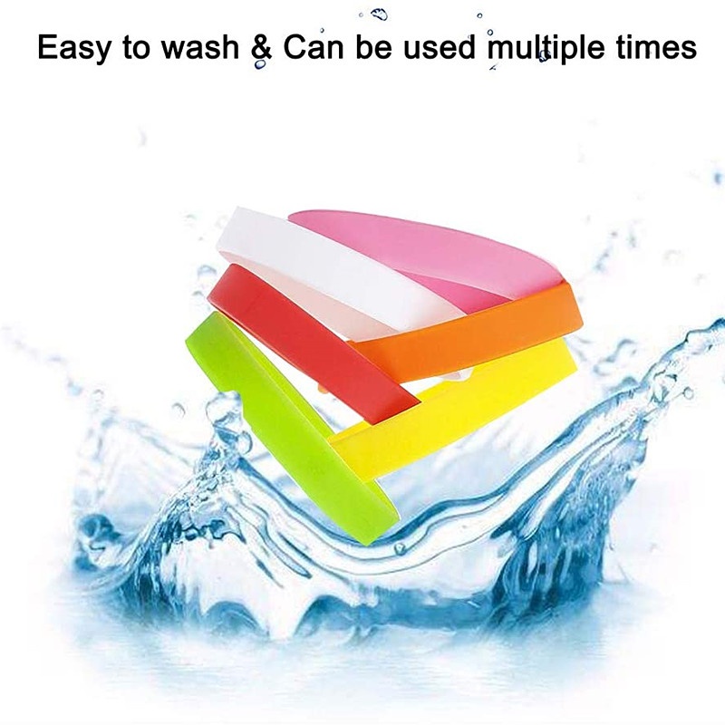 Vòng Đeo Tay Bằng Silicone Màu Trơn ECGIFT SW001