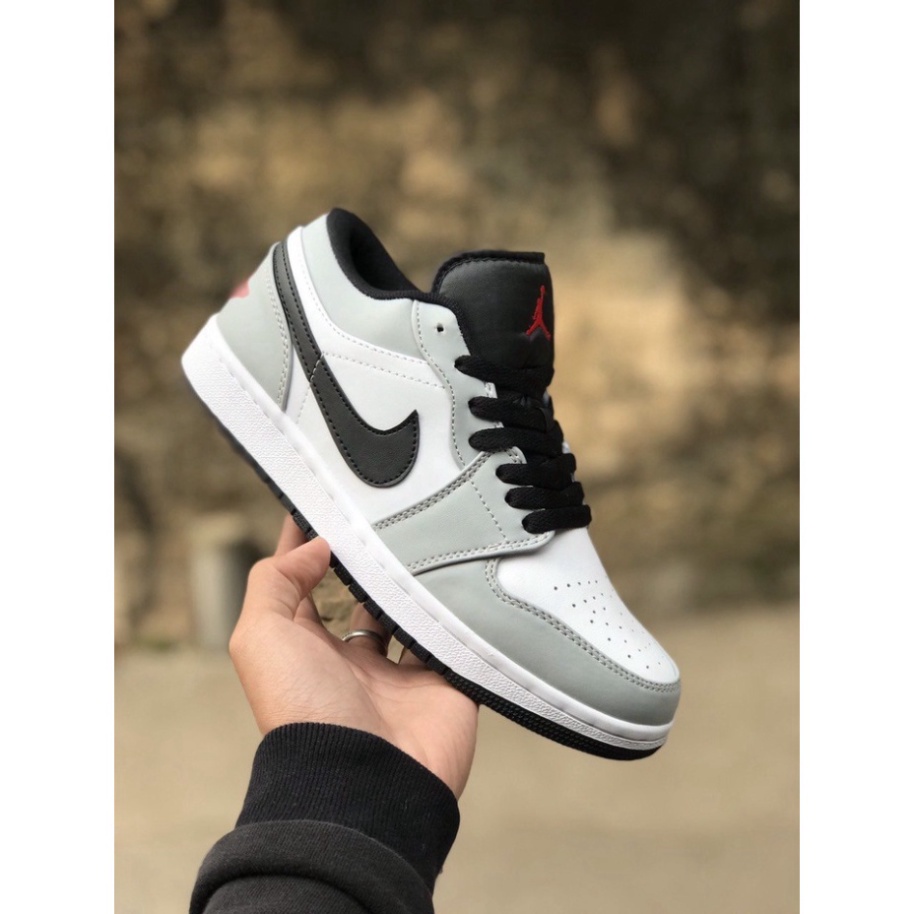 Giày Sneaker J.O.R.D.A.N 1 Trắng Xám Thấp Cổ (FULL BOX BILL) | BigBuy360 - bigbuy360.vn