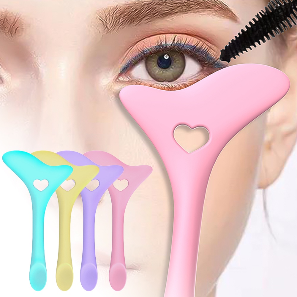 1 Miếng Silicone Mềm Hỗ Trợ Kẻ Mắt Mascara Trang Điểm Chuyên Nghiệp Đa Năng
