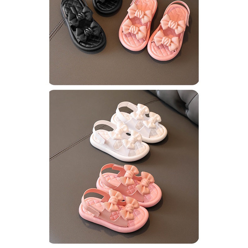 Sandal cho bé quai dán dễ sử dụng, chất liệu cao su non mềm dẻo chống trơn trượt.