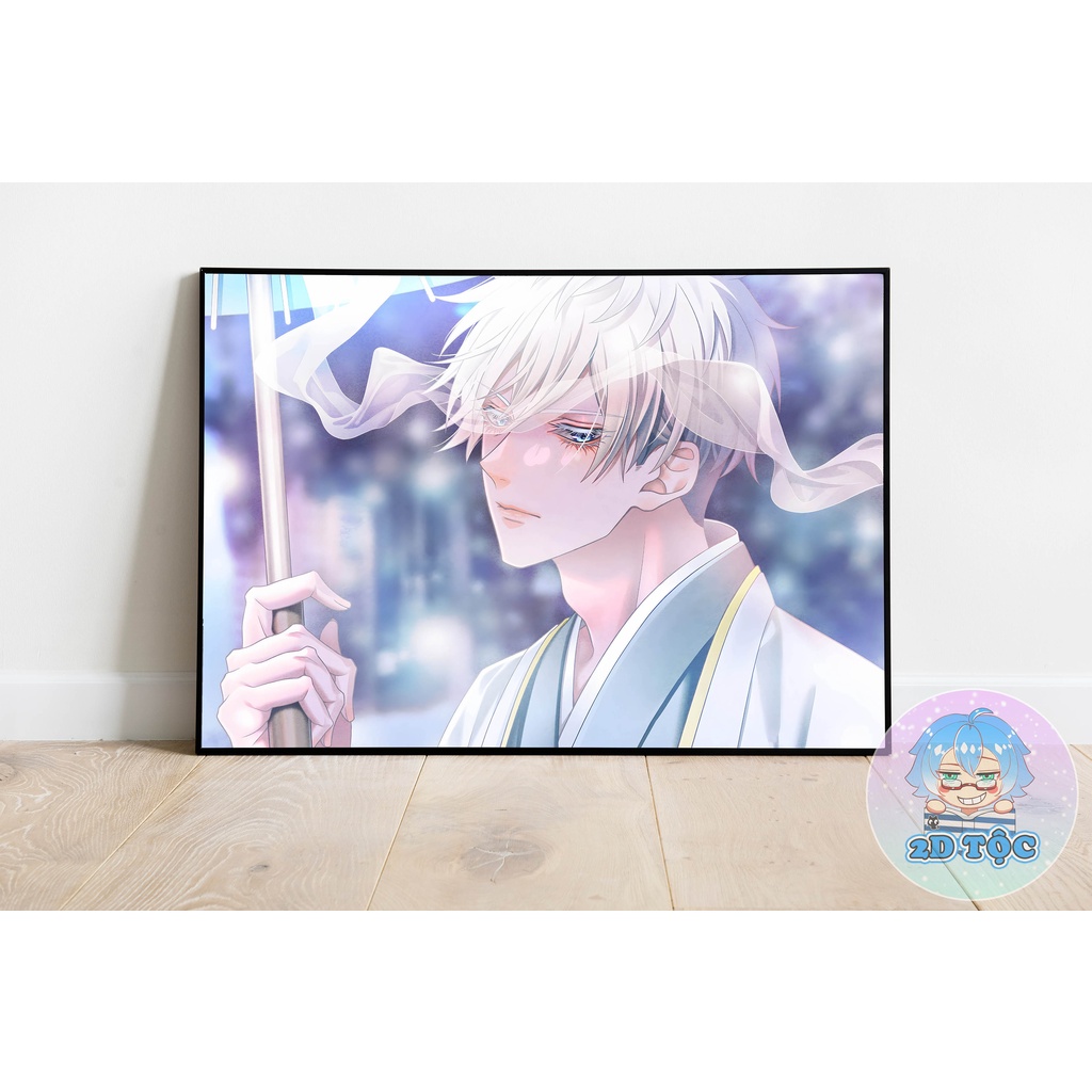 TRANH POSTER A3 GOJO SATORU  ANIME MANGA JUJUTSU KAISEN CHÚ THUẬT HỒI CHIẾN CHẤT LIỆU GIẤY CAO CẤP - 2D TỘC SHOP
