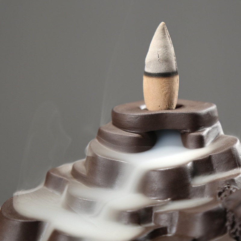 Thác khói trầm hương, Thác trầm khói ngược cao cấp mẫu Ruộng Bậc Thang - Mẫu đẹp, đáp ứng mọi nhu cầu chơi trầm ,