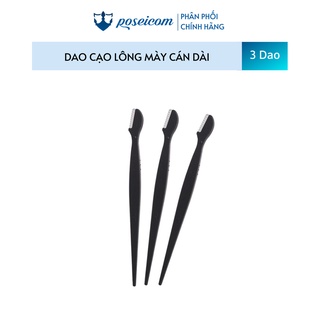 Set 3 dạo cạo lông mày cán dài kai (màu đen)