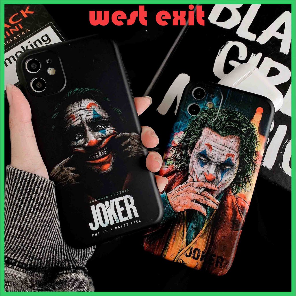 Ốp Lưng iphone hình Jocker độc đáo dẻo bảo vệ camera cho 7pluss 8pluss x xs xsmax 11 11max 12 12max 13 13max