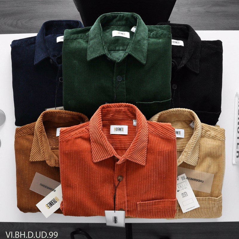 Áo sơmi nhung kẻ to | BigBuy360 - bigbuy360.vn