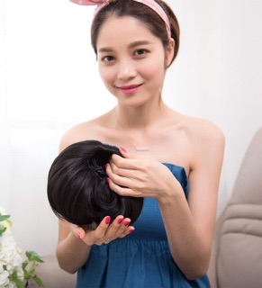 Tóc giả búi cụp kiểu tiểu thư