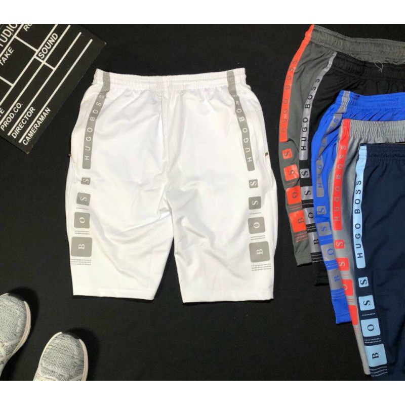 Quần short thun thể thao in BOSS