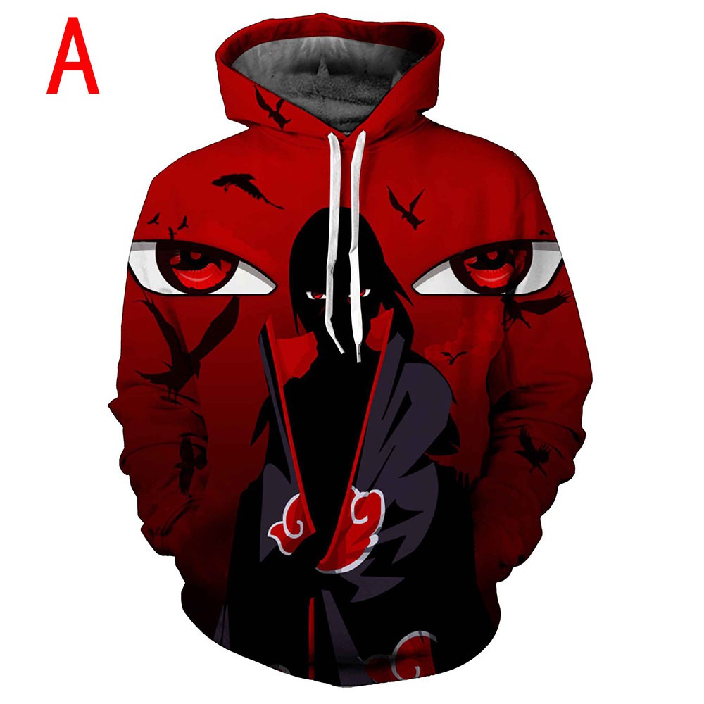 Áo hoodie tay dài in hình Anime Naruto uchiha itachi gaara | BigBuy360 - bigbuy360.vn