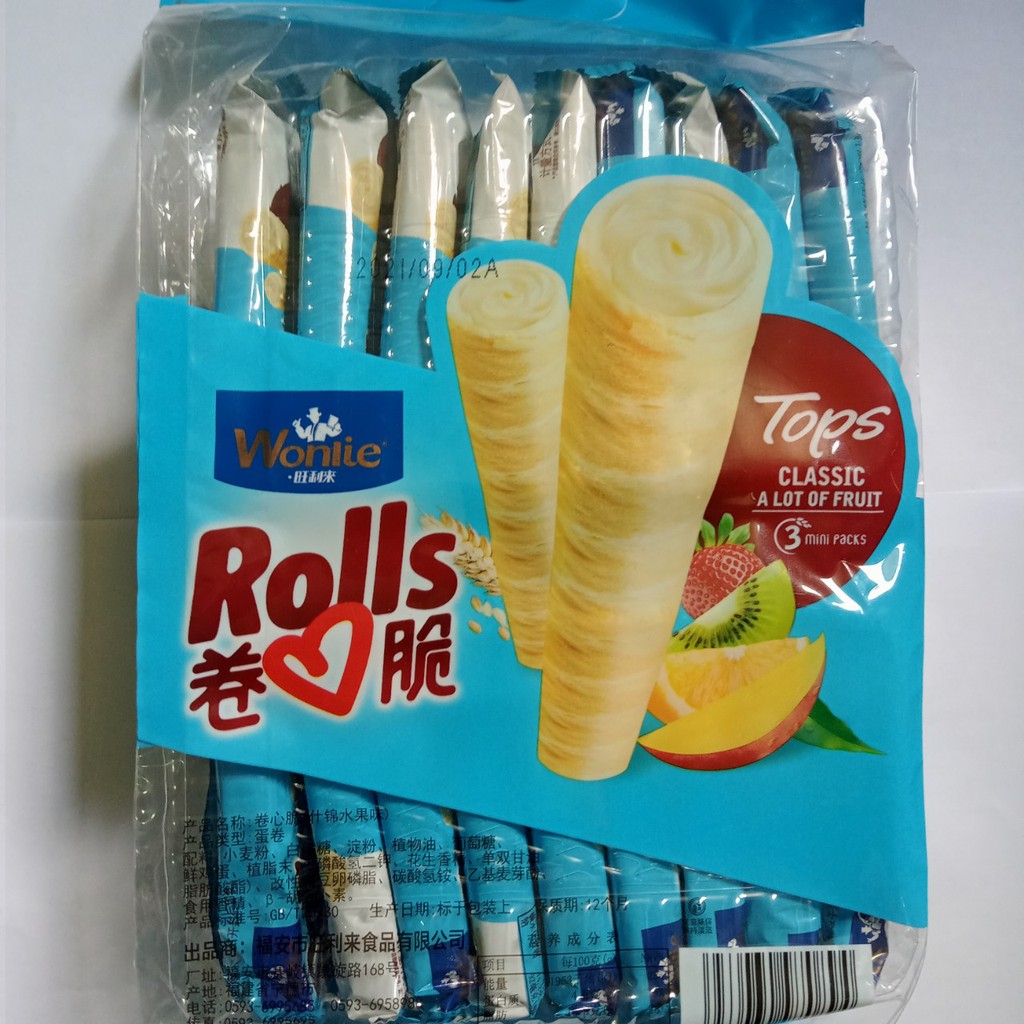 Bánh Quế Wonlie EGG ROLL 165gr (date 09/2022)