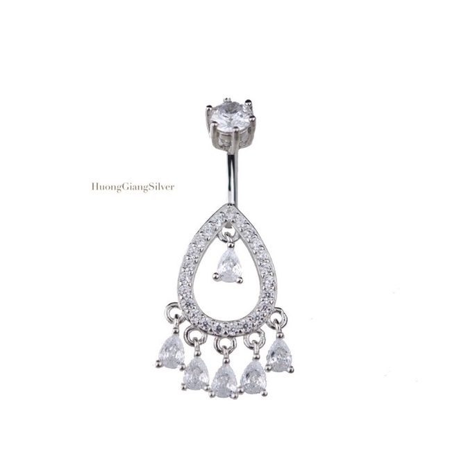 Khuyên rốn Dream Bạc s925 xi kim  - HuongGiangSilver