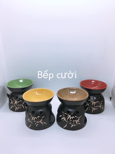 Bếp xông tinh dầu nến gốm Bát Tràng