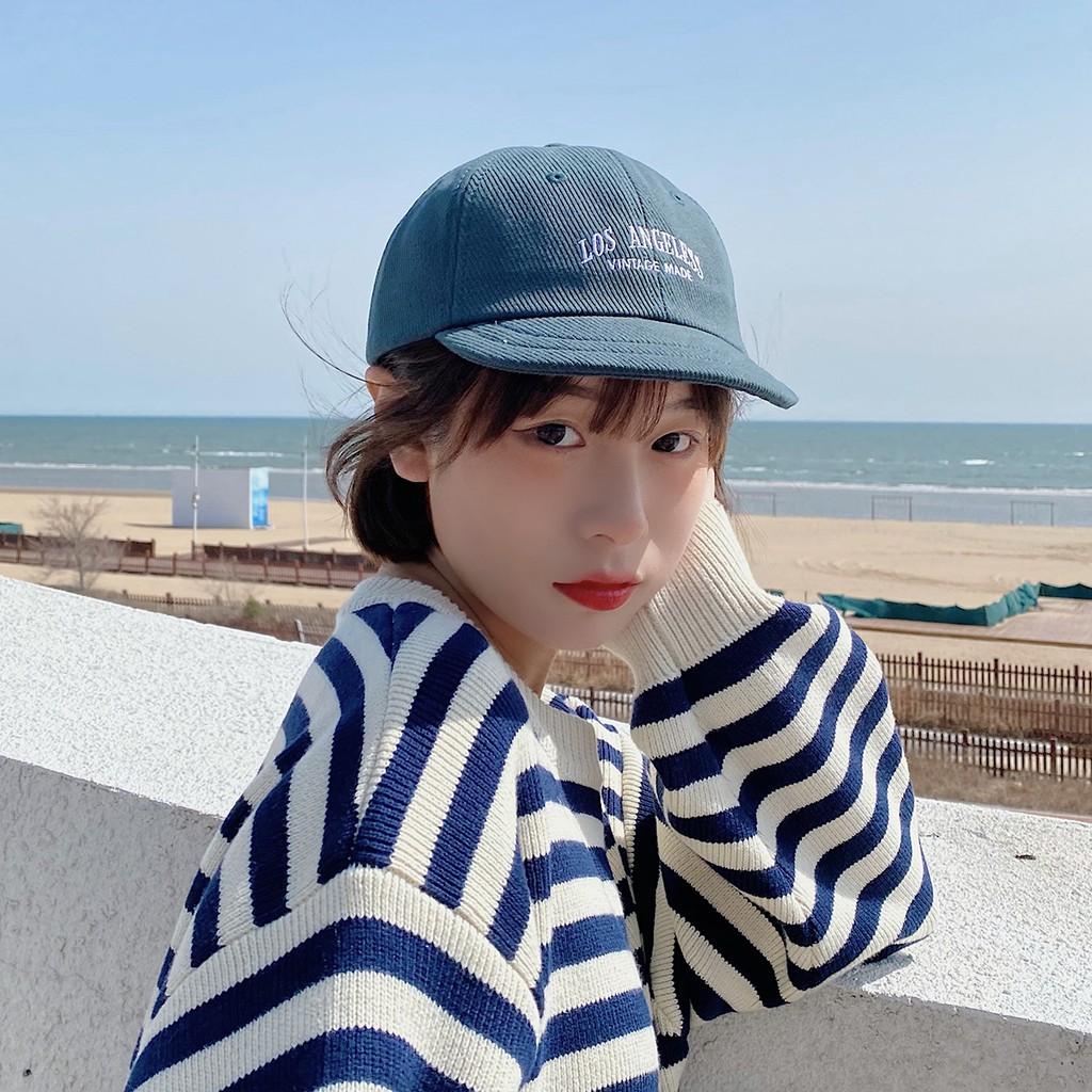 Mũ Hip-hop Nữ Vành Ngắn Mũ Lưỡi Trai Vành Ngắn Phong Cách Retro Thời Trang Xuân Hè Cá Tính Cho Nữ