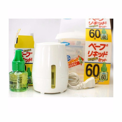 Máy xông tinh dầu đuổi muỗi Nhật Bản kèm tinh dầu 60ml