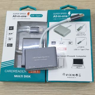 Đầu đọc otg 3.0 - 3 trong 1 jack usb type - c