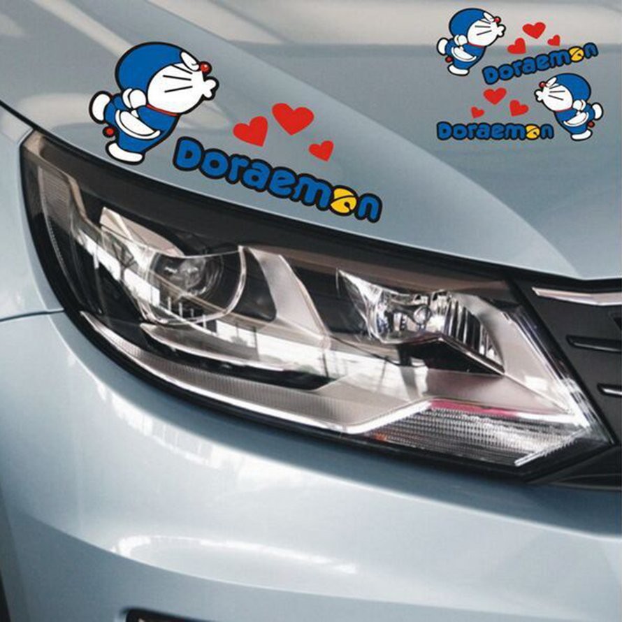 Sticker Dán Trang Trí Xe Hơi Hình Hoạt Hình Đáng Yêu