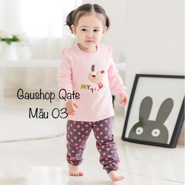Bộ nỉ trần bông bé gái (ảnh thật cuối)