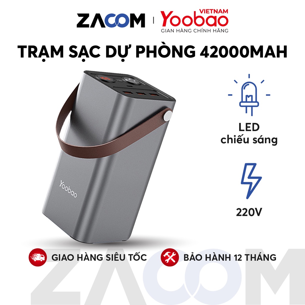 Pin Sạc Trạm sạc dự phòng Yoobao EN1 46200mAh, L50Q 50000mAh, EN300 90000mAh - Hàng chính hãng