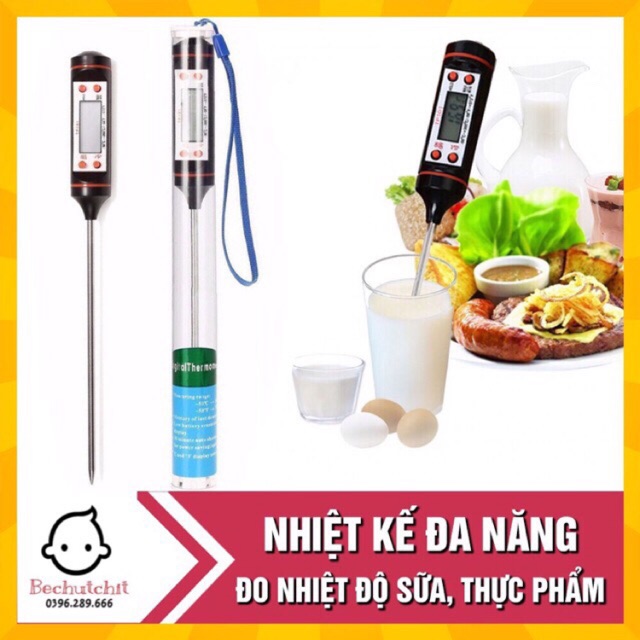 Que đo sữa, nước đa năng, que thử nhiệt độ chính xác