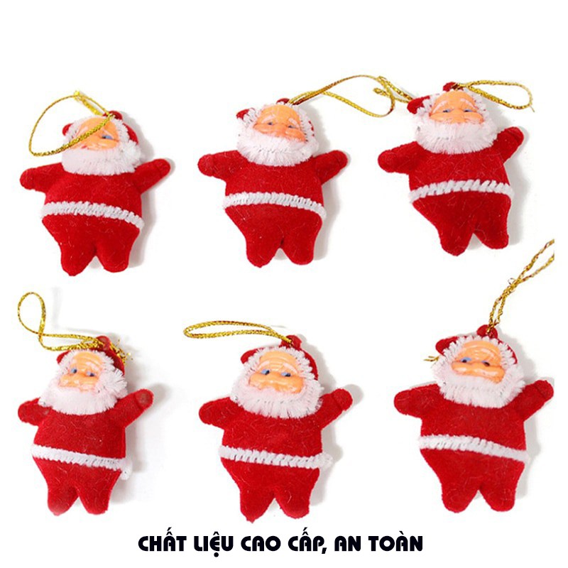 Combo 6 Ông Già Noel - Đồ Trang Trí Cây Thông Noel Siêu Xinh