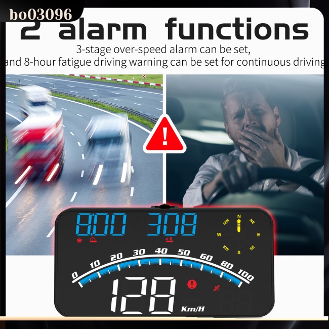 Đồng Hồ Đo Tốc Độ G10 Hud Gps Màn Hình Led Hiển Thị Tốc Độ Gió Xe Hơi
