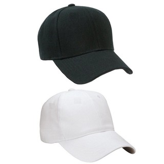 COMBO 2 Mũ lưỡi trai thời trang Hàn Quốc nam nữ (trắng - đen)