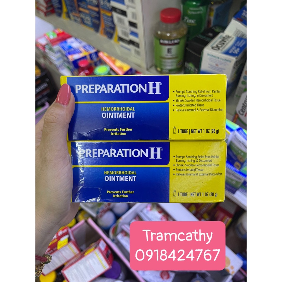 Kem trĩ❤Kem bôi Trĩ Preparation H Hemorrhoidal Ointment 57g của Mỹ