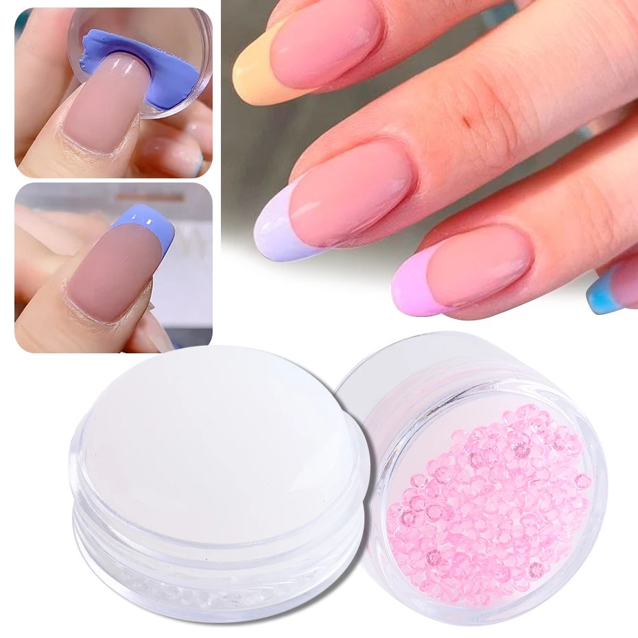 1 Con Dấu In Móng Tay Bằng Silicon Mềm Trong Suốt Đa Năng Chuyên Nghiệp