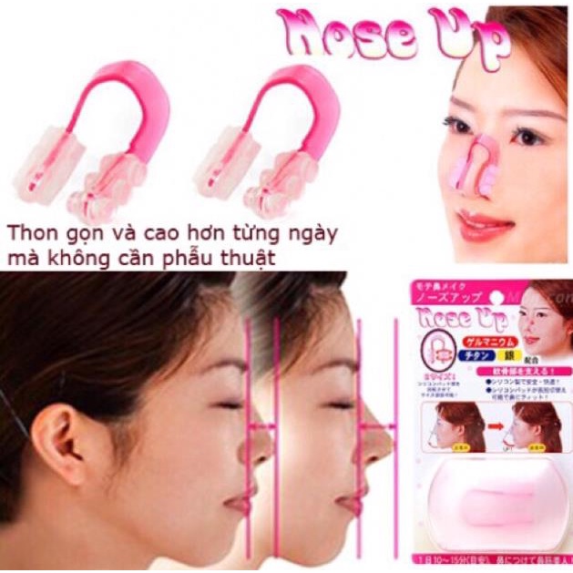 Kẹp Nâng Mũi Định Hình Silicon Nhật Bản Nose UP giúp mũi thon gọn cao