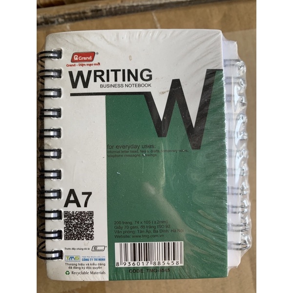 Sổ lò xo A7 200 trang