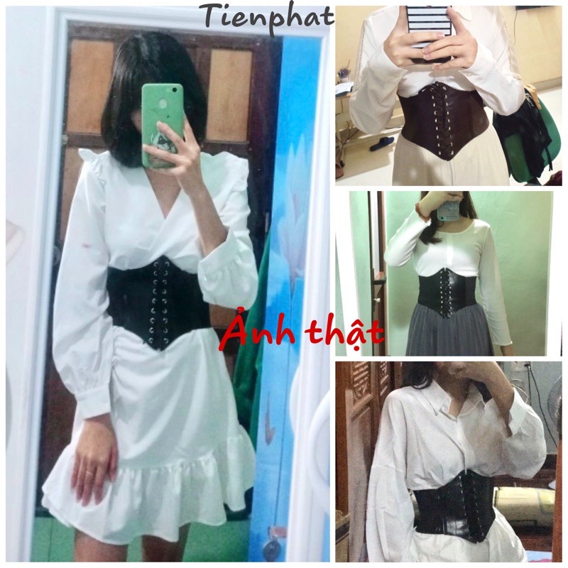 Thắt lưng da belt corset (có ảnh thật) - Dây nịt váy, áo sơ mi