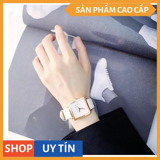 ĐỒNG HỒ NỮ VISER DÂY DA MẶT VUÔNG THỜI TRANG CỰC ĐẸP 2019 [HÀNG CAO CẤP]