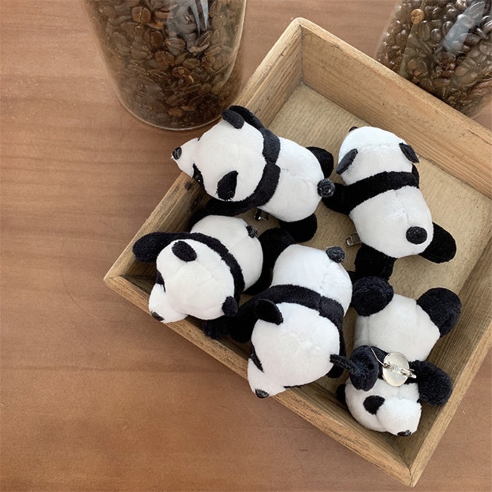 Gấu trúc nhồi bông kiểu dáng xinh xắn đáng yêu, Ghim cài áo hình chú gấu nhồi bông dễ thương