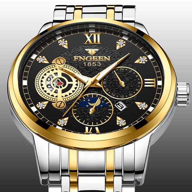 Đồng hồ nam chính hãng FNGEEN dây thép không thấm nước Đồng hồ nam chính hãng đẹp 2166 - Aka Mart | BigBuy360 - bigbuy360.vn