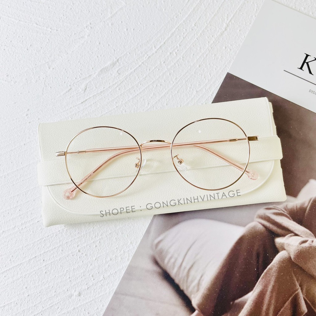Gọng kính cận nữ , chất liệu kim loại tròn mảnh nhẹ 2626 Fiveminutes Unisex Nam nữ | BigBuy360 - bigbuy360.vn