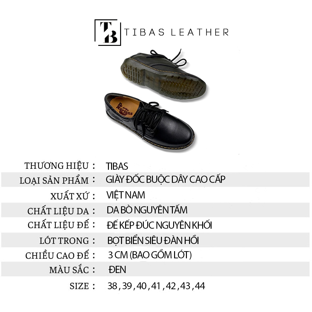 Giày Đốc Da Nam Cao Cấp Đế Kếp Size 37-44 Bảo Hành 12 Tháng