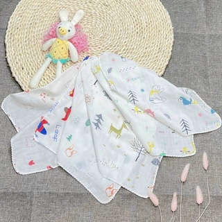 Set 10 Khăn Sữa Cho Bé Sơ Sinh Aden Túi Lưới