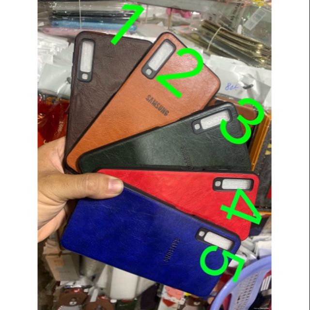 Ốp lưng samsung a7 2018 giả da