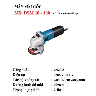 Máy Mài Góc Có Điều Chỉnh Tốc Độ Dongcheng DSM10-100 1020W