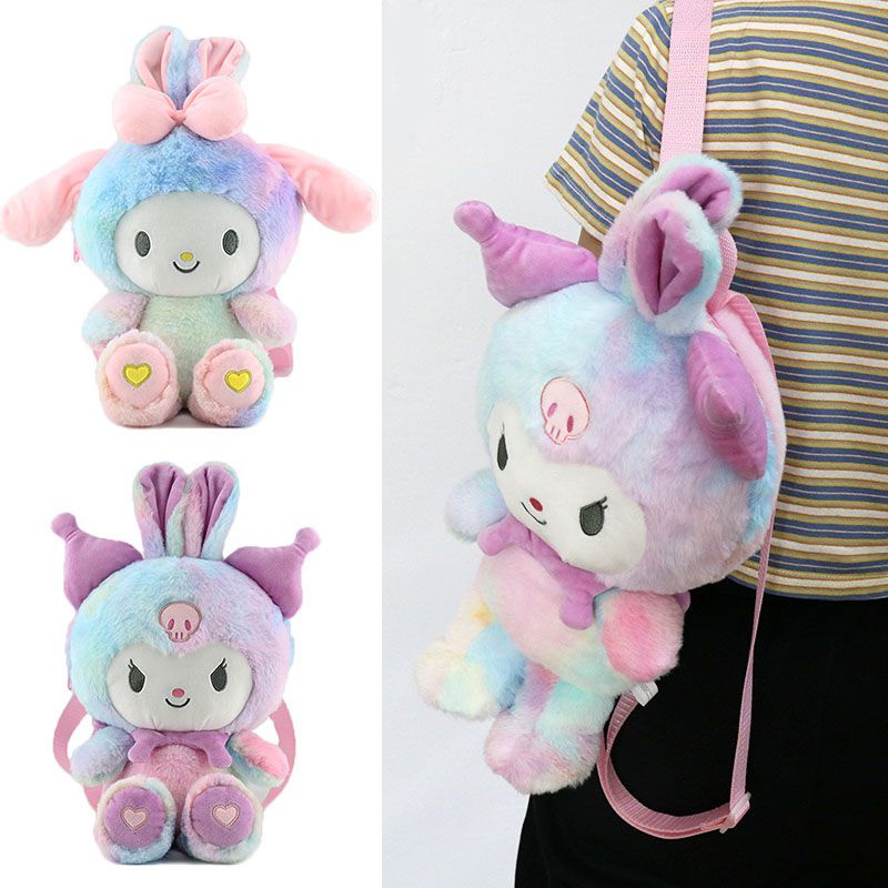 Ba Lô Đeo Vai Đựng Điện Thoại Nhồi Bông Hình Melody Kuromi My Plush Quà Tặng Cho Bé Gái