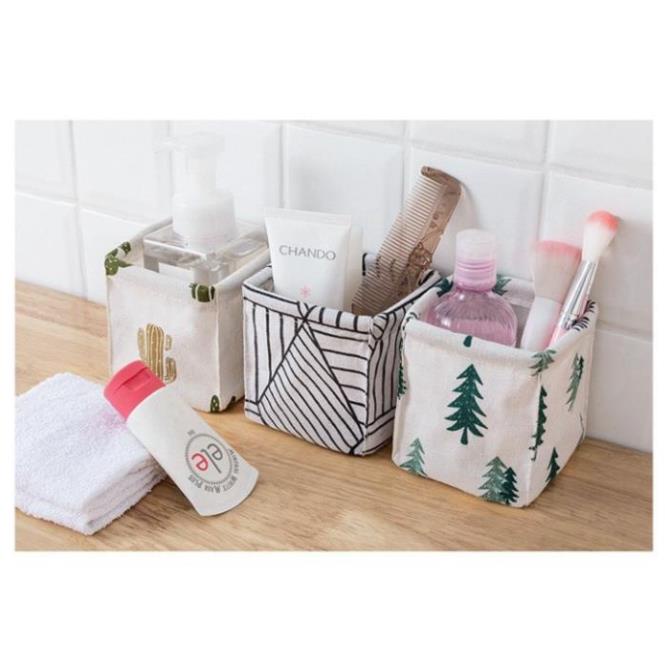 Giỏ vải đựng đồ MINI 10x10x9cm NNTB