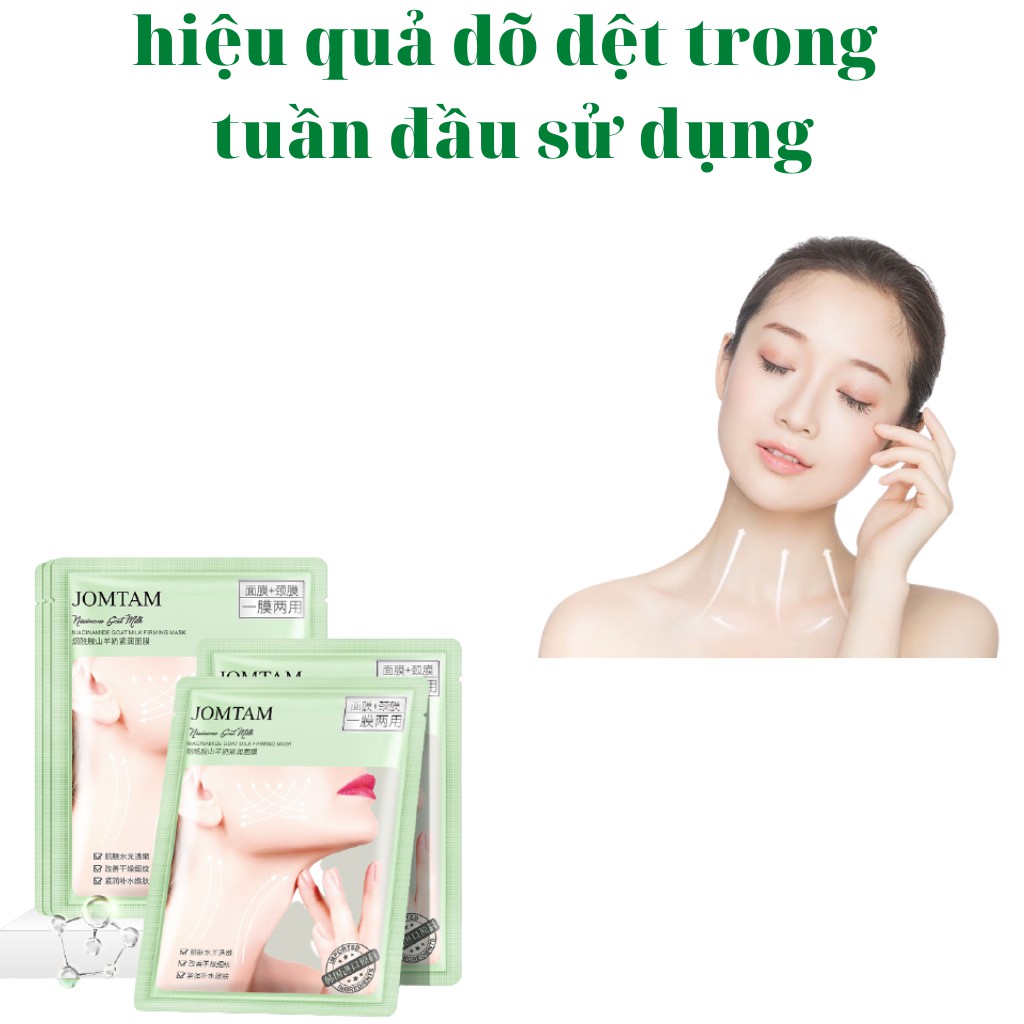 Mặt nạ cổ dưỡng trắng da dầu mụn cấp ẩm nước mask JOMTAM nội địa Trung