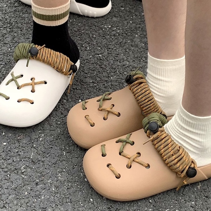 Dép Sandal Thể Thao Bít Mũi Phối Lưới Thoáng Khí Chống Trượt Thời Trang Cho Nam Và Nữ