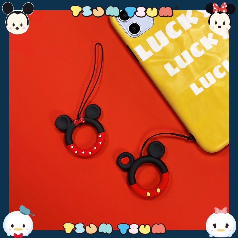 Dây đeo họa tiết hoạt hình Disney dễ thương để gắn điện thoại di động tiện lợi