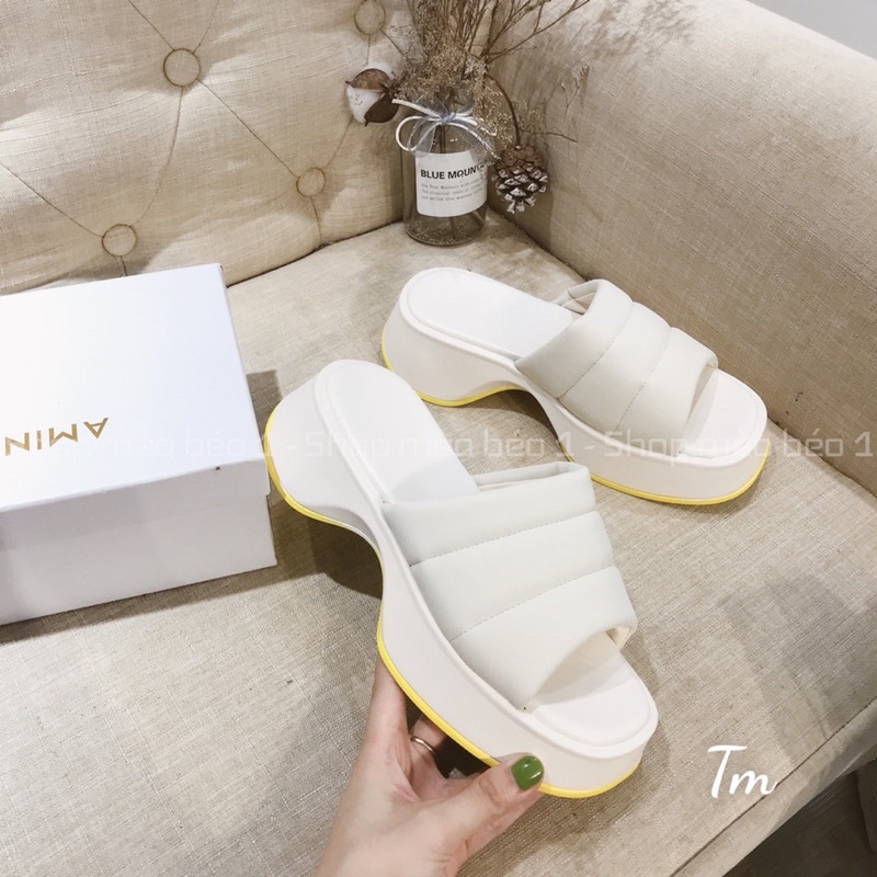 Dép quai xốp ngang đế xuồng loe fullbox hàng cao cấp