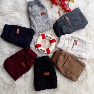 Combo 6 Quần giả jeans lot lông siêu ấm màu ngẫu nhiên